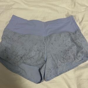 NWOT lululemon High Rise speed up shorts